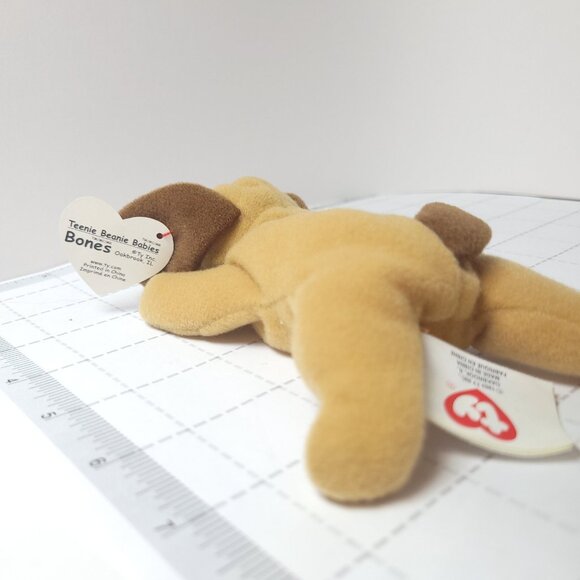 Ty McDonalds Teenie Beanie Baby - Bones The Dog 6” 1993 - Picture 6 of 9